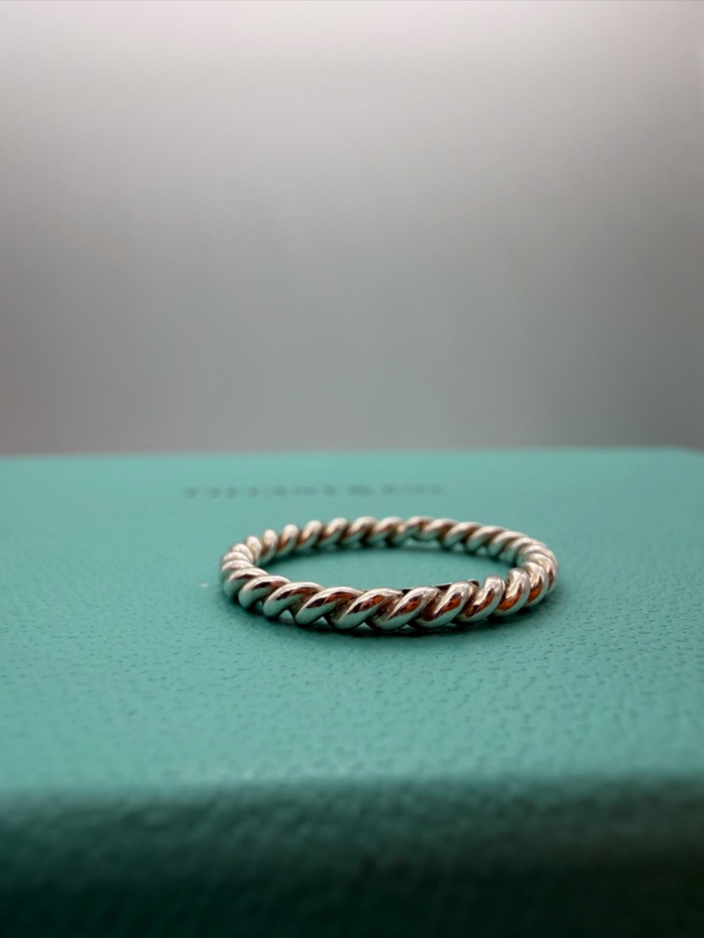 Tiffany and Co. Euc size 6.5 twist ring sterling silver